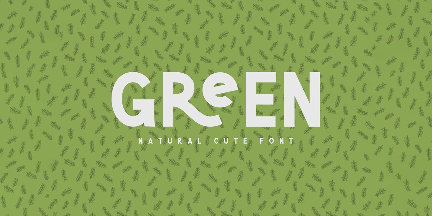 Beispiel einer Green Narcu-Schriftart